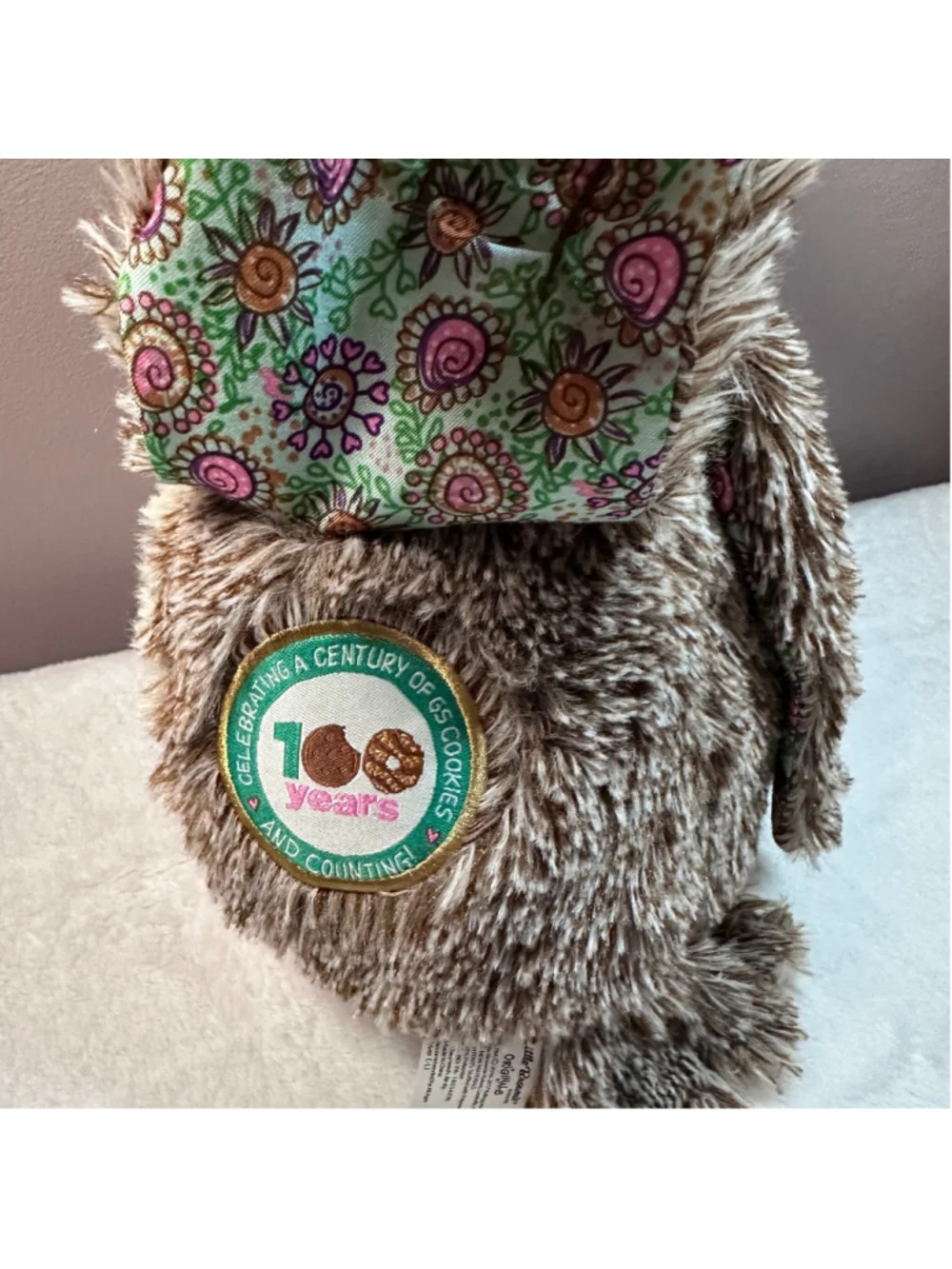 Girl Scouts Little Brownie Bakers Owl Plush 100 Years Stuffed Animal